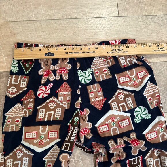 DISNEY MICKEY MOUSE GINGER BREAD HOUSE WOMENS PAJAMAS MEDIUM 8-10 - Picture 12 of 12